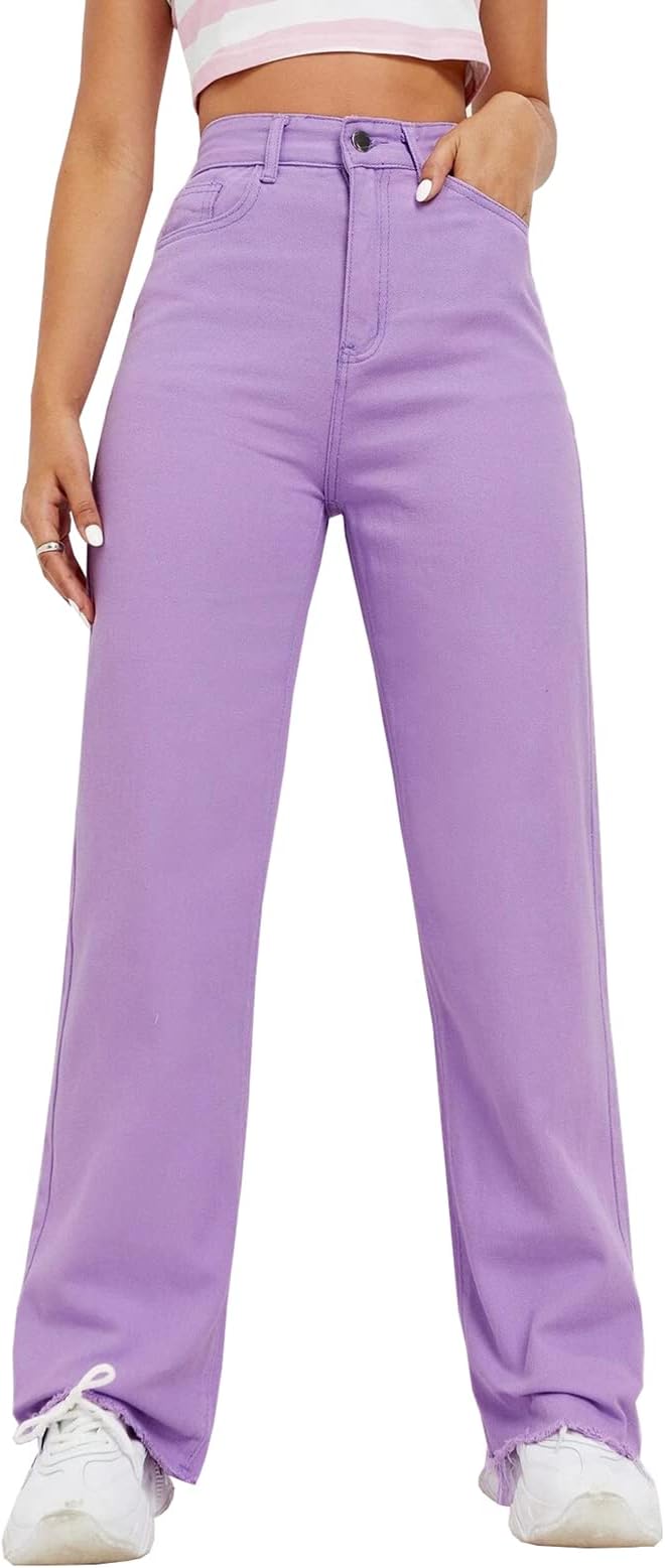 purple jeans