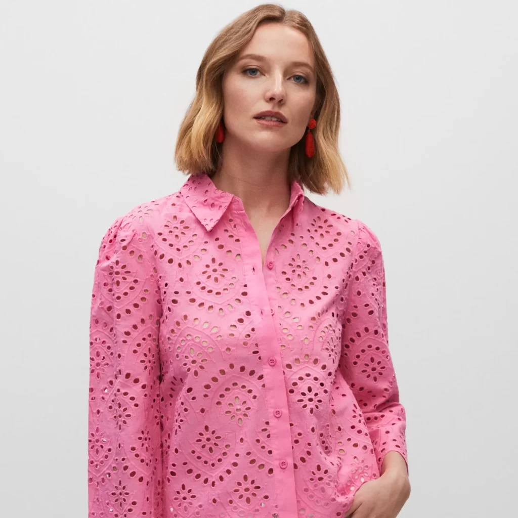 eyelet blouse