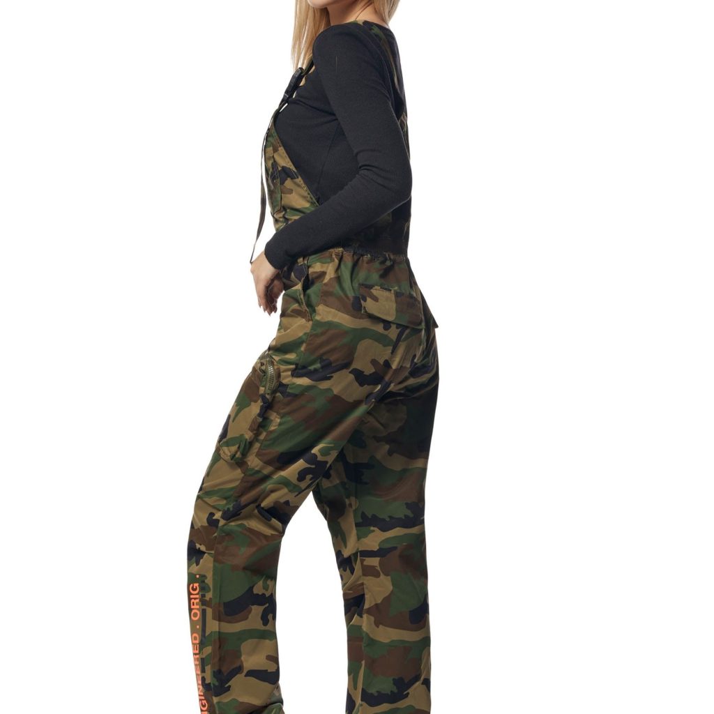 camo overalls