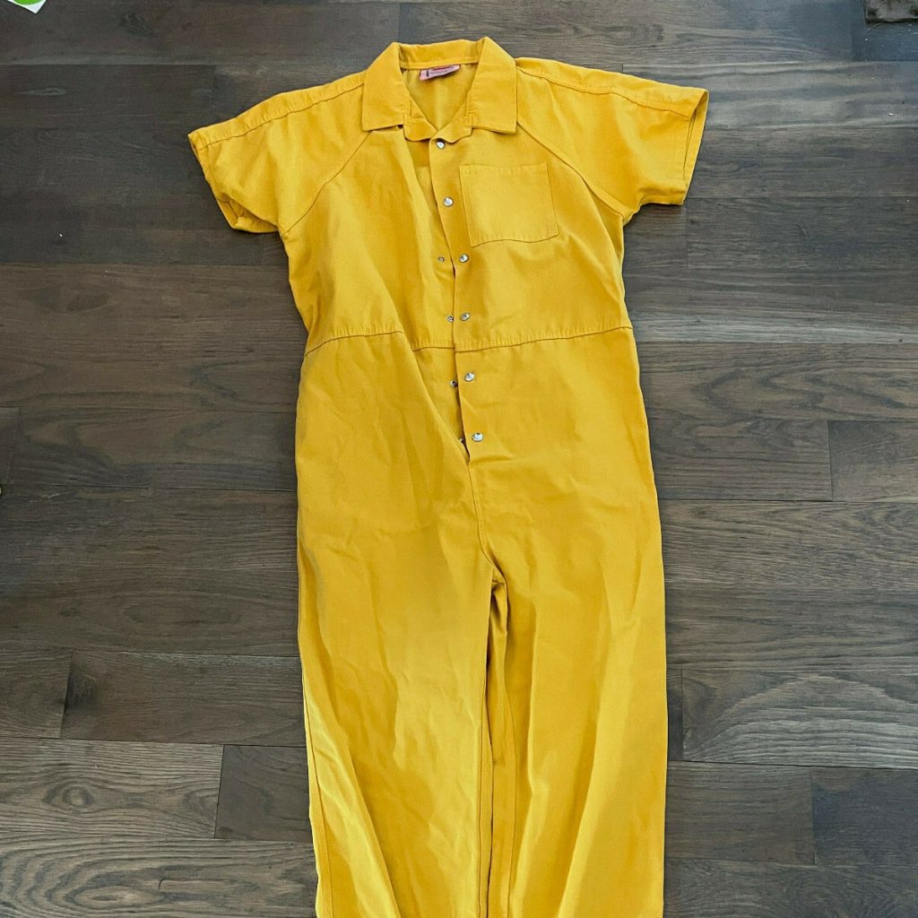 yellow jumpsuit