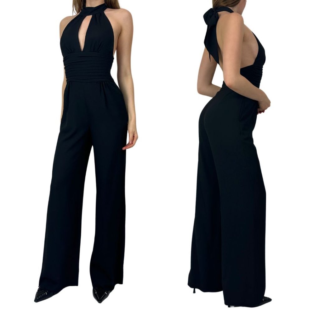 	
bebe black jumpsuit