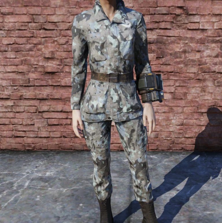 forest camo jumpsuit fallout 76