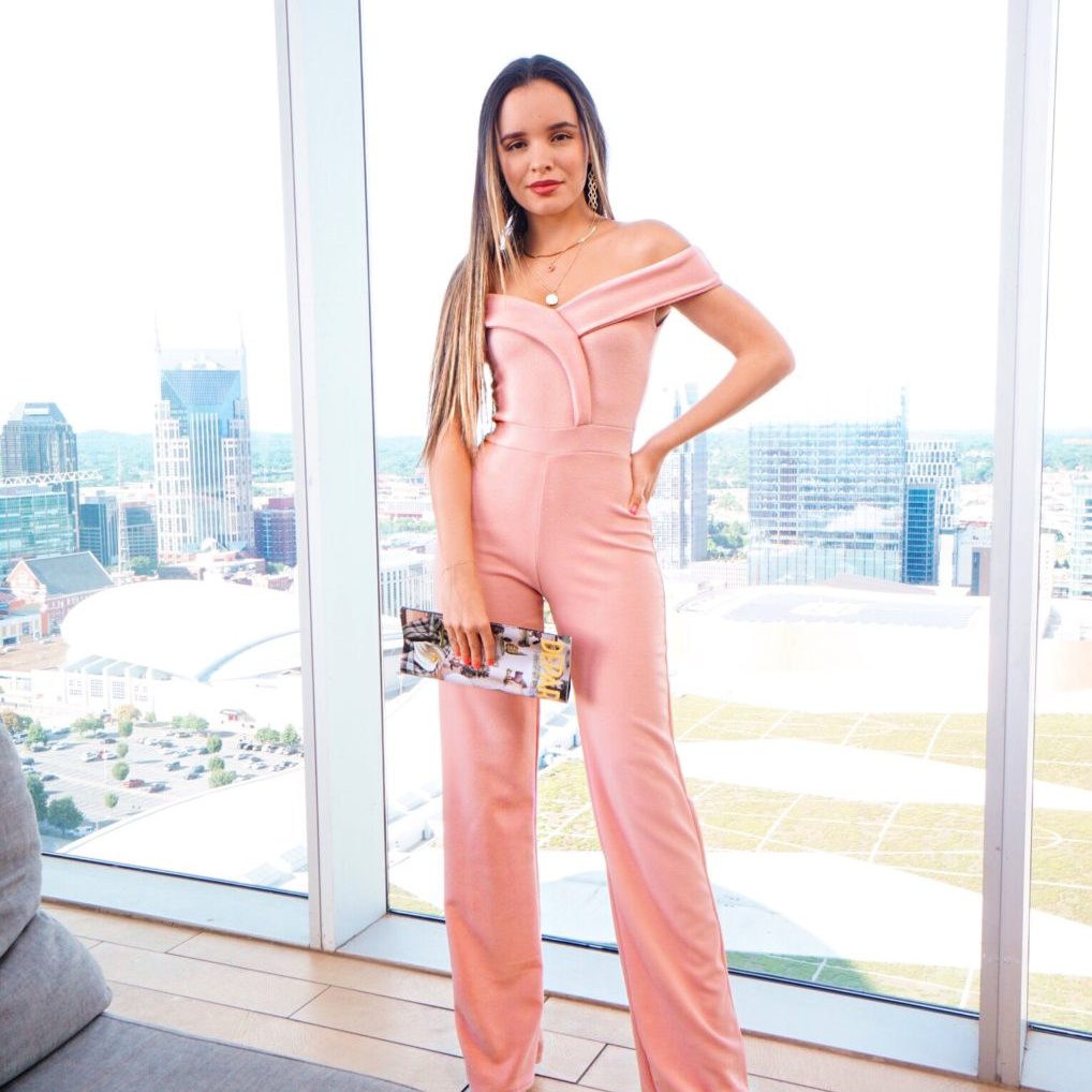 pink jumpsuit pretty little thing