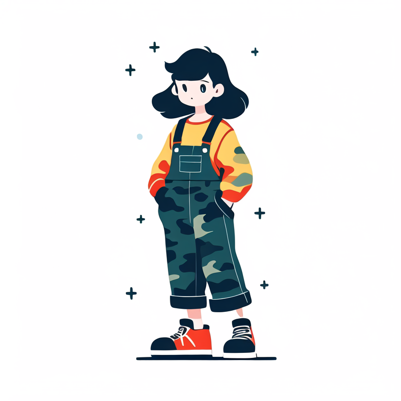 camo overalls