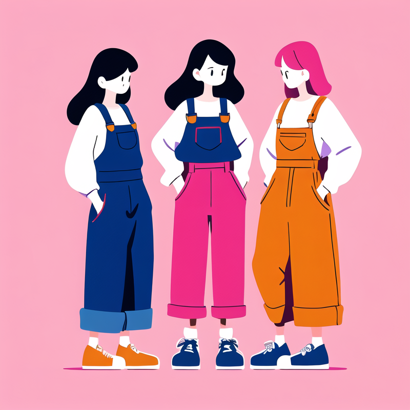 baggy overalls