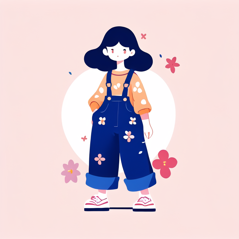 floral overalls