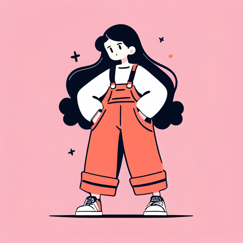 oversized overalls