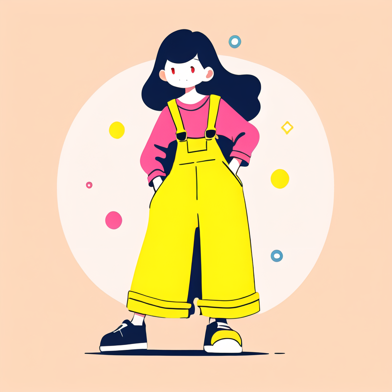 yellow overalls